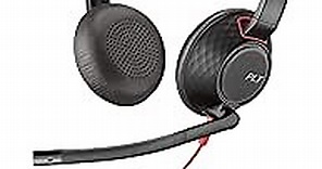 Plantronics - Blackwire C5220 - Wired, Dual-Ear (Stereo) Headset with Boom Mic - USB-A, 3.5 mm to connect to your PC, Mac, Tablet and/or Cell Phone