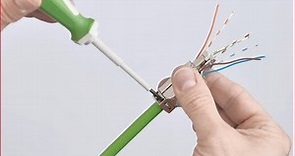 IE FastConnect Cat7 cable with RJ45 plug on-site assembly