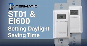 Setting Daylight Saving Time ST01/EI600 Programmable Timer