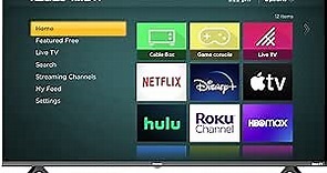 Hisense 43-Inch Class H4 Series LED Roku Smart TV with Google Assistant and Alexa Compatibility (43H4G, 2021 Model)