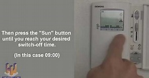 Heatwell Thermostat Programming Video for Siemens RDE20