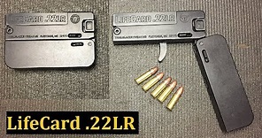 LifeCard 22 LR Pistol Worlds Thinnest Gun