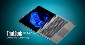 Lenovo ThinkBook 13s Gen 4 i Product Tour