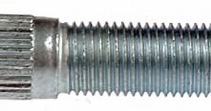 Dorman 610-330 Front M14-1.50 Serrated Wheel Stud - 15.93mm Knurl, 46mm Length Compatible with Select Chevrolet / GMC Models, 10 Pack