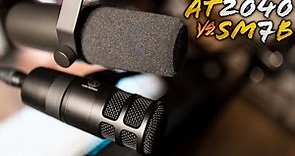 AUDIO TECHNICA AT2040 VS SHURE SM7B | TEST & REVIEW