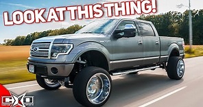 TALL and WIDE F-150 On 24 s, 35 s, AND 9 Lift!