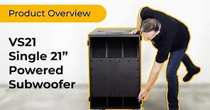 BASSBOSS | VS21 Single 21 Powered Subwoofer Discussion with David Lee