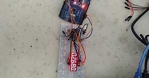 MC14489 with Arduino Second Counter Example