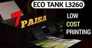 Epson EcoTank L3260 Printer Unboxing Setup and Review | Low Cost Color Printer