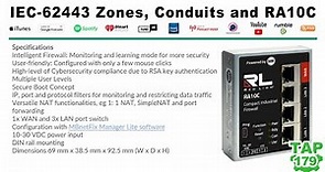 IEC-62443 Zones, Conduits, and the Red Lion RA10C Compact Intelligent Firewall