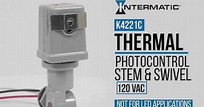 Install K4221C Thermal Photocontrols (Stem and Swivel Mount)