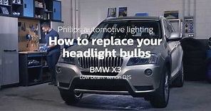 How to replace headlight bulbs on your BMW X3
