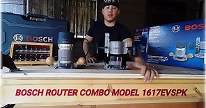 BOSCH 2.25 HP ROUTER COMBO 1617EVSPK REVIEW AND TEST RUN