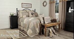 VHC Brands Farmhouse Bedding-Sawyer Mill Sham, King 21x37, Charcoal Grey