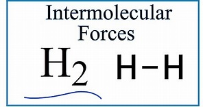 Intermolecular Forces for H2 (Molecular Hydrogen/ Diatomic Hydrogen)