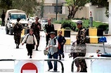 A Yemeni soldier stands guard in Sanaa 21 September 2002 as Yemeni ...