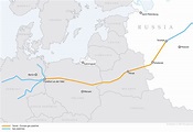 Rublos war: El mapa tras el corte de Gazprom a Polonia y Bulgaria ...