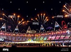 London Olympic Games - Day 16. Fireworks during the closing ceremony of ...