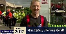 Firefighter saves family before racing off to the birth of his child