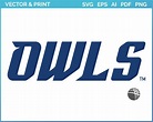 Rice Owls - Wordmark Logo (2017) - College Sports Vector SVG Logo in 5 ...