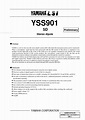 YSS901 DataSheet | YAMAHA CORPORATION