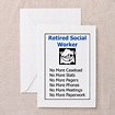 retired Greeting Cards (Pk of 10) Retired Social Worker Greeting Cards ...