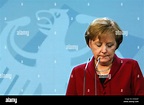 (dpa) - The picture shows German Chancellor Angela Merkel (CDU) in ...