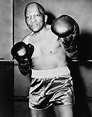 Former Heavyweight Champion Jack Johnson In Boxing Pose. Ca. 1930S ...