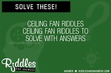 30+ Ceiling Fan Ceiling Fan Riddles With Answers To Solve - Puzzles ...