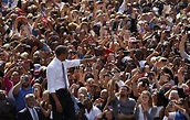 Large crowd cheers for President Obama in Richmond, VA - pics ...