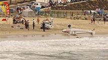 Small Plane Crash Lands on Crowded California Beach - ABC News
