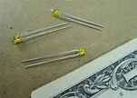 Buy 20 Siemens Argus 3MM Yellow LEDs 2 Conductor Solder Leads LY K380-N ...