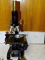 VINTAGE BAUSCH & LOAM MICROSCOPE # MB3876 LIGHTED + PLANT & AMIMAL ...
