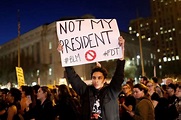 Vigils and protests swell across U.S. in wake of Trump victory.