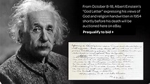 eBay to auction Einstein 'God letter' for $3 million - CNET