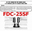 FDC-25SF PDF - CONNECTOR FOR RIBBON CABLE