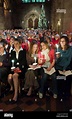 Congregation singing and holding candles during filming of BBC Songs of ...