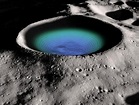 This shaded relief image shows the Moon’s Shackleton Crater, a 21-km ...