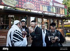 Ultra-Orthodox Jewish pilgrims are seen during the celebration. Every ...