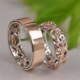 Matching Wedding Bands Wedding Band Set His and Hers His and - Etsy