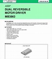 MB3863 datasheet - Bidirectional Motor Driver