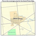 Aerial Photography Map of Millersburg, IN Indiana