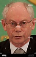 Herman Van Rompuy, President of the European Council, speaking at a ...