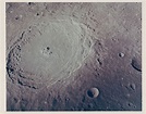 First human-taken photographs in lunar orbit: Crater Langrenus; diptych ...