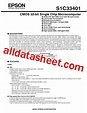 S1C33401 Datasheet(PDF) - Epson Company
