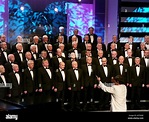 Traditional welsh male voice choir singing in competition for best ...