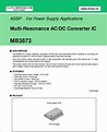 MB3873 datasheet - Multi-resonance Ac/dc Converter ic