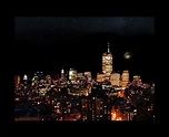 Lower Manhattan and World Trade Center at Night 2000 - Etsy
