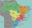 Large detailed Brazil regions map. Brazil regions large detailed map ...