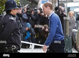 Britain's Prince William arrives at the King Edward VII hospital Stock ...